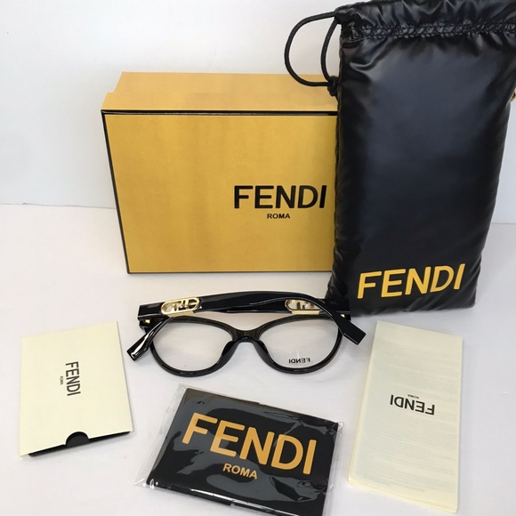 💯Original New- FENDI Demo Cat Eye Ladies EyeglassesItem FE50026I 001 - Picture 11 of 14